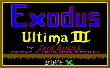 Ultima III - Exodus screen shot title